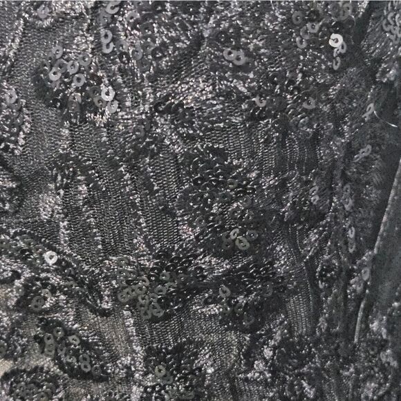 👗Black, beautiful, short formal dress. Corset back. NWOT, Size 0/2 - Picture 5 of 12